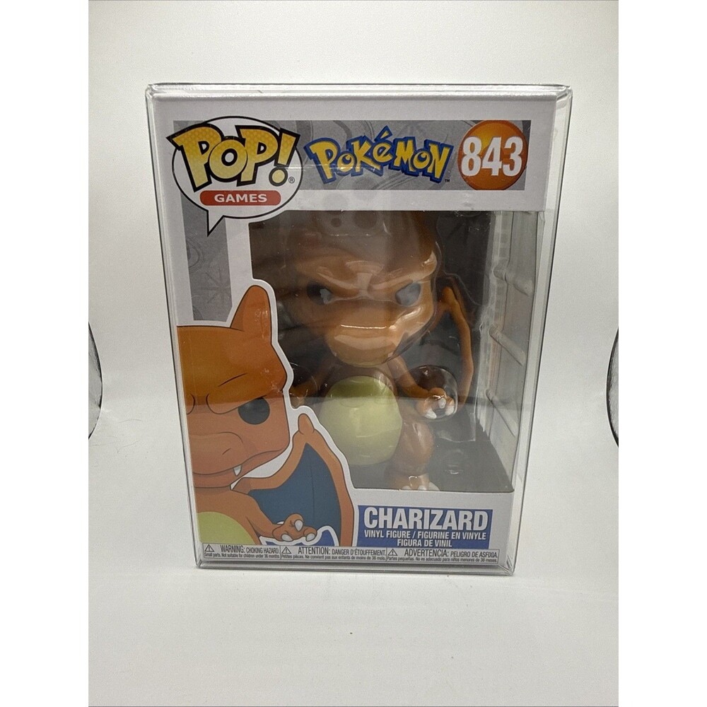 Funko Pop! - Pokemon - Charizard - Vinyl Figure # 843 -w/protector case
